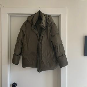 Jenni Kayne Puffer Down Jacket in Sage